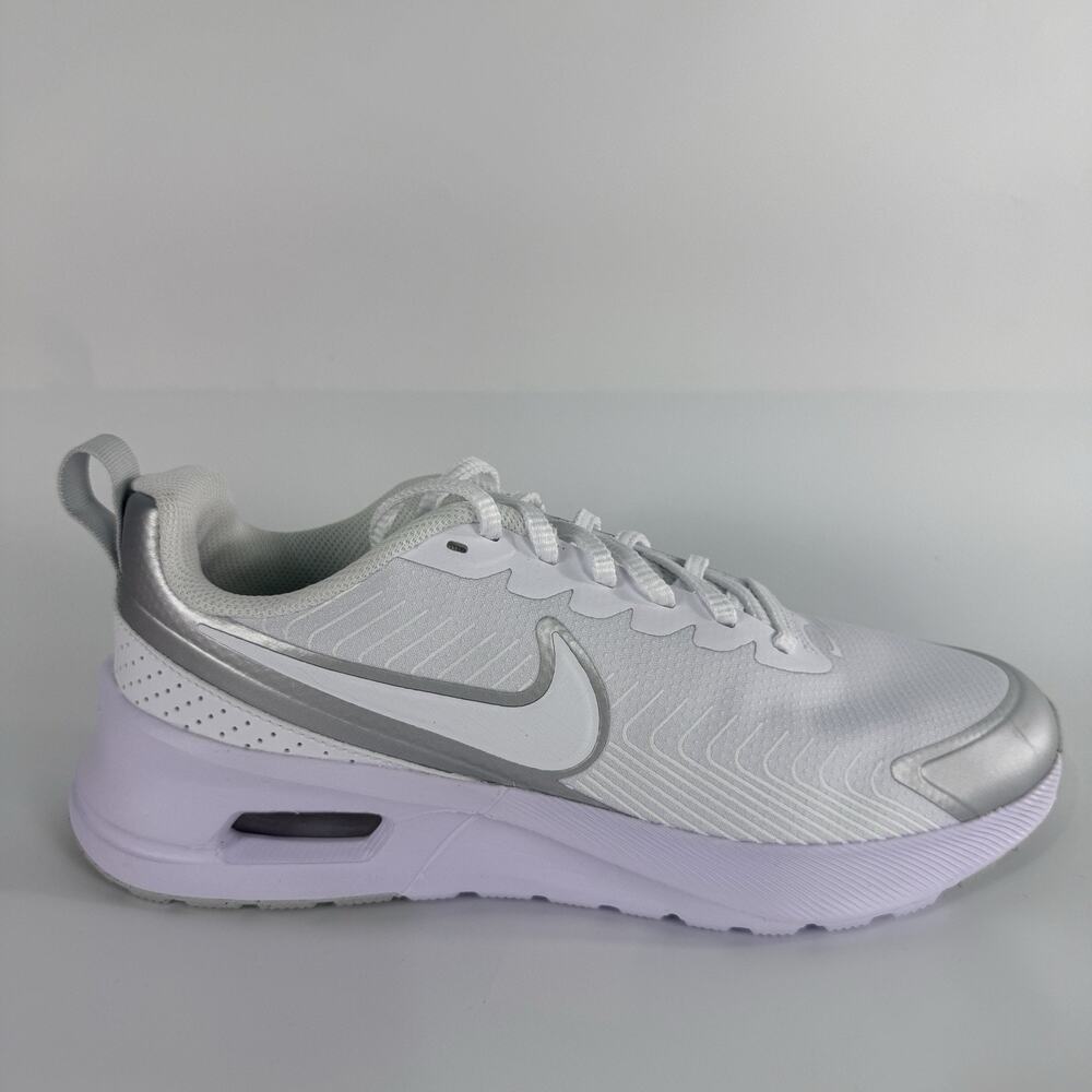 Nike Air Max Nuaxis White Silver HF1233 101 Womens Size 10 Casual Sneakers NEW - Picture 2 of 6